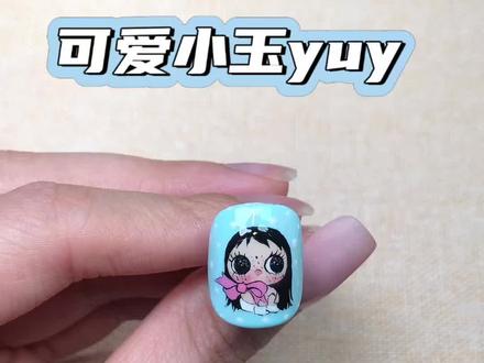 小玉yuy手绘教程。#手绘教程 #手绘美甲 #新手美甲教程 #小玉yuy #ins风美甲
