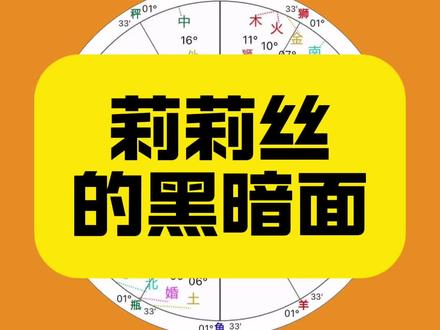 莉莉丝惹不得 #星座 #莉莉丝 #占星 #星盘分析