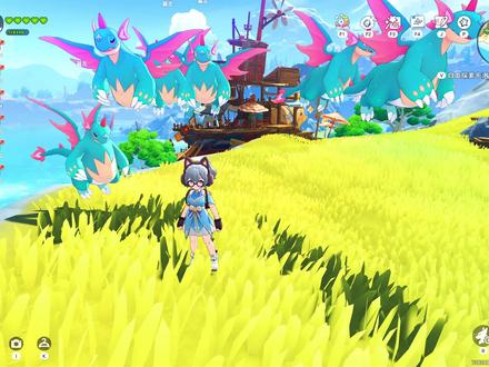 翼龙奶龙捧腹大笑 #洛克王国 #奶龙 #洛克王国手游