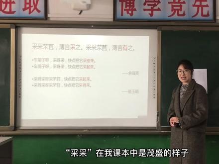 回响在历史中的劳动欢歌——《芣苢》#课堂实录 #乡村教师#每天坚持一点点