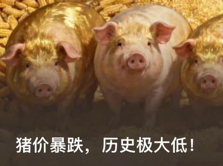 猪价暴跌 历史大低❗️#生猪周期#养殖#实盘#期货
