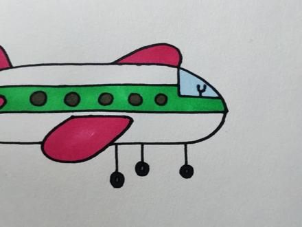 看动画学画画,小猪佩奇坐飞机,飞机简笔画超简单,你一定能学会 #简笔画 #简笔画教程 #零基础学画画 #小猪佩奇 #飞机 #飞机简笔画