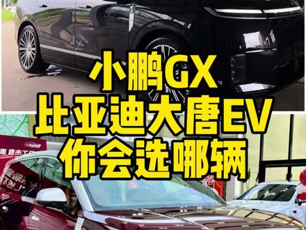 小鹏GX和比亚迪大唐EV你会选哪辆#小鹏GX #比亚迪大唐 #SUV #suv推荐 #汽车知识