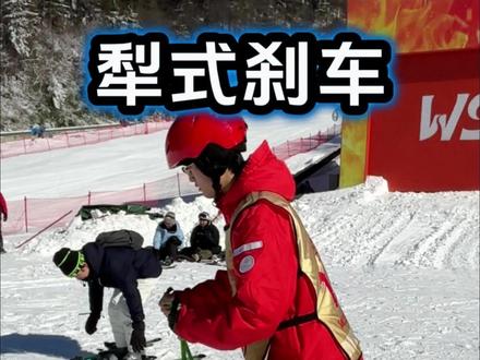 犁式刹车 新手滑雪如何自学双板滑雪 #新手滑雪 #第一次滑雪 #双板滑雪新手 #大明山滑雪场 #大明山滑雪场花絮