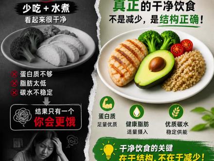 少吃+水煮=暴食 #干净饮食 #干净饮食的标准 #美食判官已上线