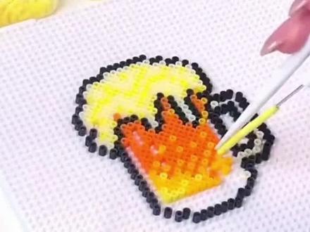 拼豆豆diy手工套装3d立体拼豆融合豆女男孩儿童益智6岁拼图玩具 #拼豆 #手工diy #益智玩具 #好物推荐🔥