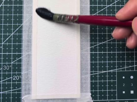 三两下就画完的水彩风景书签画,都来试试