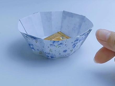 小宝贝的快乐很简单,一张纸搞定#挑战365天折纸 #教程#传统文化季 #碗