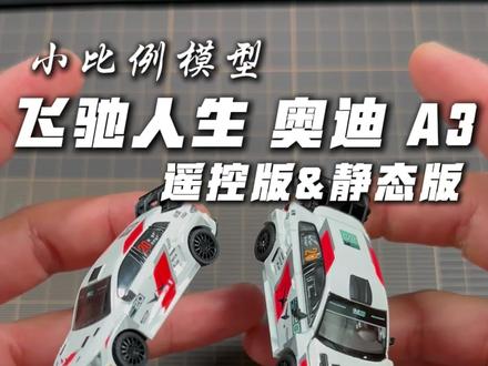 兄弟们,这两台不同版本飞驰人生奥迪A3,你们感觉哪台更有意思#汽车模型#小比例车模#合金车模#飞驰人生 #奥迪a3