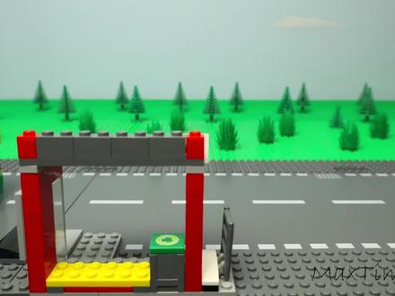 乐高玩具:乐高轮子变成轨道,实验卡车和汽车为孩子们建造了铁路 #乐高积木搭建 #乐高 #益智玩具