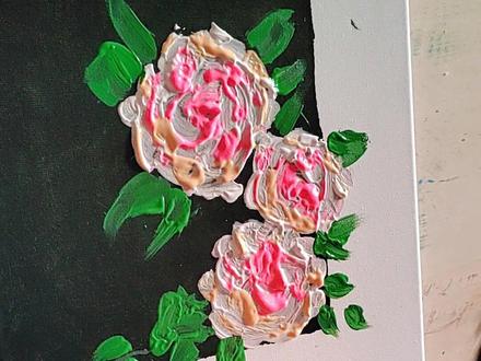 六岁小孩都会画的玫瑰花,快来一起画吧#创意美术 #亲子 #画画 #一起学画画 #绘画教程