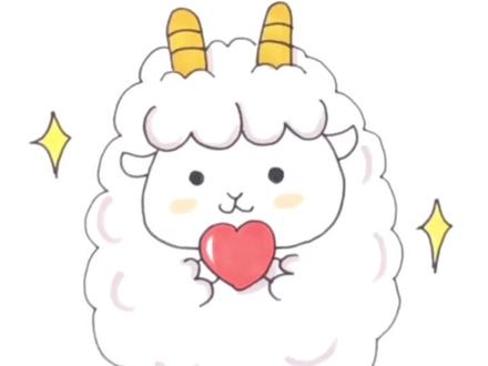 超级简单的小羊画法#简笔画教程 #卡通动漫 #简笔画卡通 #简笔画素材 #简笔画的日常 @DOU+小助手