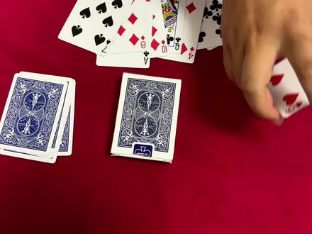 扑克黑红分离魔术(原理超出想象)