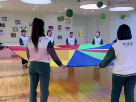 【教研篇】彩虹伞🌈的多种玩法#记录幼儿园的点点滴滴 #每天学习一点点进步一点点 #幼儿园益智游戏教学