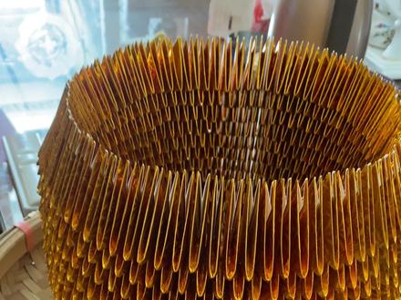 一桶金教程 分享个一桶金的造型手法教程 很多姐妹折好后不知道怎么造型的 可以看一下哦#中秋折塔 #材料包