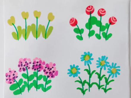 #热门话题 #简笔画 #简笔画教程 #简笔画画 #花卉绿植 简笔画《花朵的不同画法》