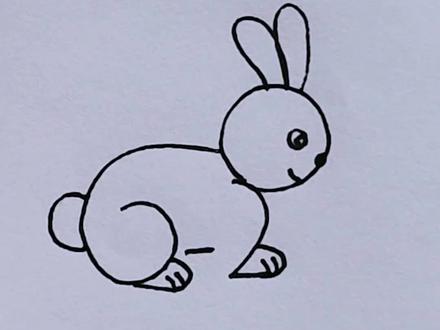 简笔画小兔子#简笔画 #创意简笔画 #儿童简笔画