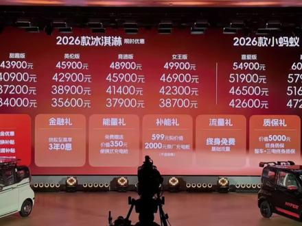 2026款奇瑞冰淇淋上市!双补价3.4万起售#奇瑞汽车 #奇瑞qq冰淇淋