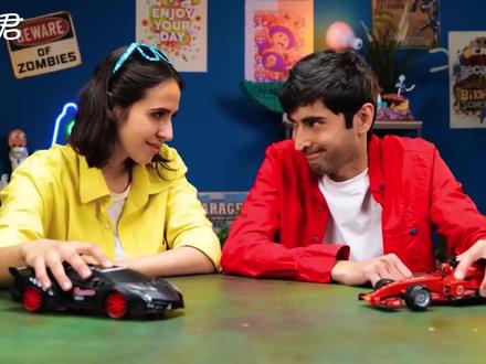 把玩具车和精灵宝可梦结合