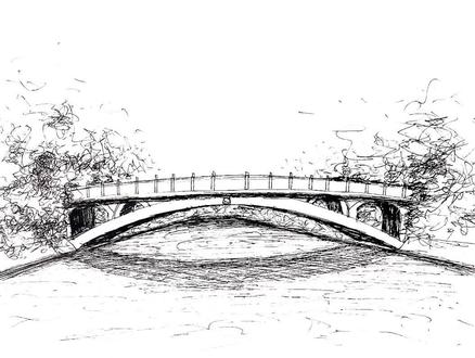 赵州桥,隋代匠师李春设计建造,是世界上保存最完整的单孔坦弧敞肩石拱桥#原创 #手绘 #设计 #建筑师 #画画 @抖音小助手