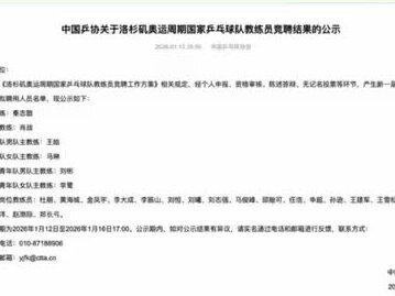 #乒乓球 国乒新队长或锁定