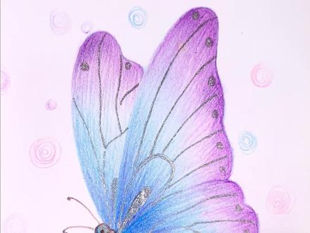 跟着我一起画美丽的蝴蝶🦋#简笔画 #一起学画画 #蝴蝶简笔画 #蝴蝶画法 #卡通简笔画