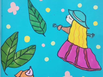 自制诗集 封面儿童诗歌 配图🌸🌸🌺🌺美美哒