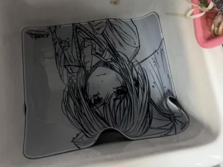 洗鼠标垫洗衣液倒多了沫子洗不完怎么办#欲语 #kuroha #起泡胶教程