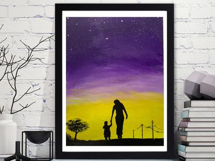 今天母亲节,画幅画写首歌,送给伟大的妈妈 #母亲节 @抖音小助手