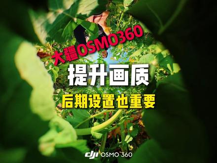 大疆全景视频后期设置对,画质立刻起飞! 要想大疆360画质好,除了拍摄参数设置对以外,后期设置也很重要。简单三步让画质直接起飞!#大疆全景相机 #大疆OSMO360 #全景相机 #视频后期 #画质提升