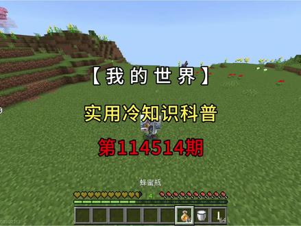 【我的世界】实用的冷知识科普😋#我的世界冷知识 #我的世界 #我的世界中国版 #我的世界追逐天空 #mc乐魂入侵世界