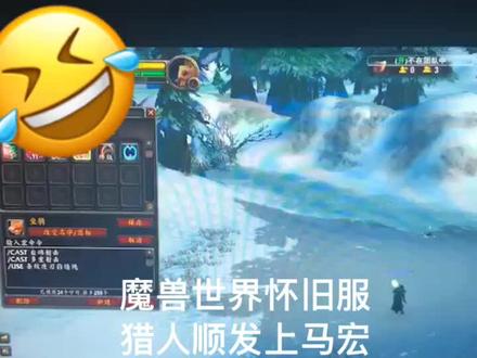 魔兽世界怀旧服 猎人顺发上马宏#魔兽世界怀旧服