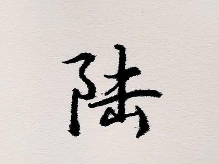粉丝要求写的陆字来了,快来认领。#百家姓 #实用行书 #硬笔行书 #行书秘籍