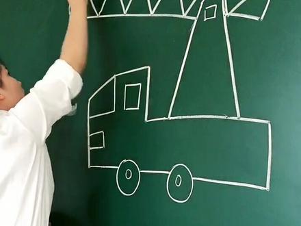 简单画吊车 男宝宝最爱的车车简笔画来喽 喜欢的快收藏吧。#简笔画