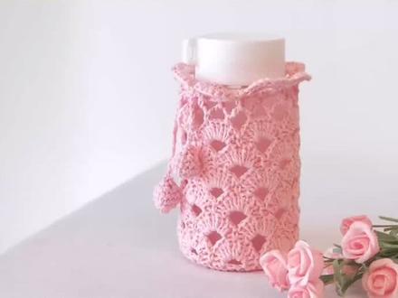 你们要的水杯套教程来啦,分了上下两集#钩针教程