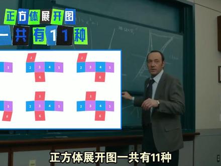 你们傻傻分不青的——【正方体展开图3D版】它来啦~11种展开形,分成4大类,糟糕这回想忘都忘不掉了!#青年创作者成长计划 #知识前沿派对 #知识以卑鄙的手段进入了脑海里 #说唱科普 #数学思维