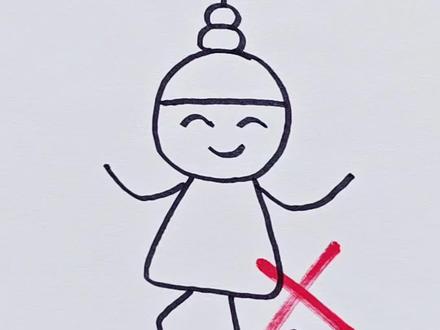 不要这样画葫芦娃了 #简笔画 #葫芦娃 #一看就会 #表情包