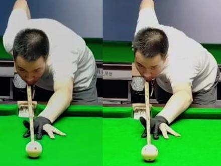 私教学员训练前后对比,肩关节超出球杆为什么会影响出杆稳定性?#台球 #台球教学 #台球是一种生活 @王孟南台球教学