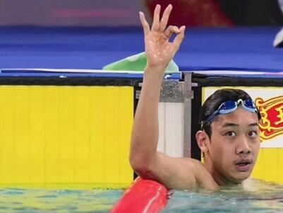 张展硕夺全运会第4金#游泳 #全运会