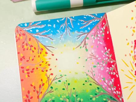 一看就会的春夏秋冬四季树!
画本📒: 虹间漫记
画笔🖍: 晨光翻转丙烯马克笔
#画画 #丙烯马克笔 #春夏秋冬 #四季树 #治愈系风景