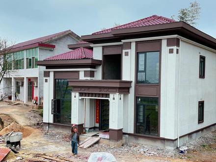 宅基地不大,就建这种小别墅,布局实用住着舒服。 #农村建房 #农村自建房 #农村自建别墅 #别墅设计 #别墅施工