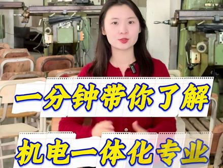 一分钟带你了解,机电一体化专业!#热门专业 #考不上高中学什么技术好 #机电一体化 #广州市电子商务技工学校 #男生专业