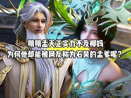 明明孟天正实力不及柳妈,为何他却能被网友称为石昊的孟爹呢?#国漫#完美世界#孟天正#柳神