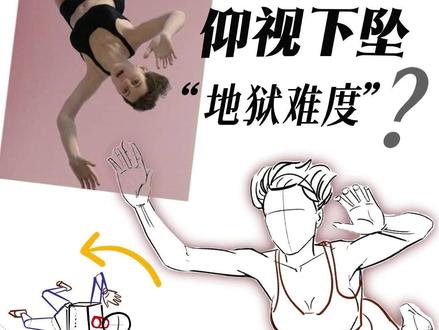 仰视下坠地狱难度?那反过来画 别坠! #人体结构 #板绘 #零基础学画画 #透视 #漫画