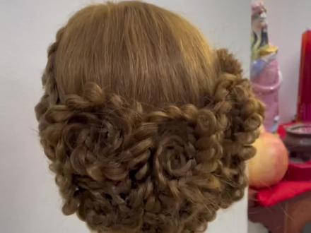 玫瑰花编发教程🌹