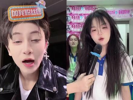 琦少穿女朴装了哈哈