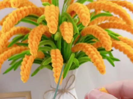 【可做42支送折纸花瓶+弯头剪刀】扭扭棒稻穗麦穗手工花制作材料包