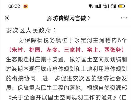 #廊坊 这6个村搬迁,方案公布!