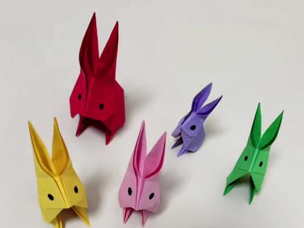 小兔子折纸教程#精彩视频 #折纸 #折纸教程