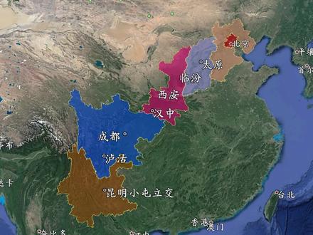 临汾至西安高速,京昆高速组成,经运城、渭南,全线343公里